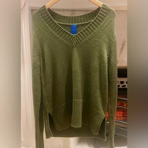 Kit and Ace Moss  Green Merino Sweater